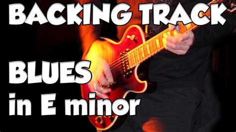 blues in em backing track